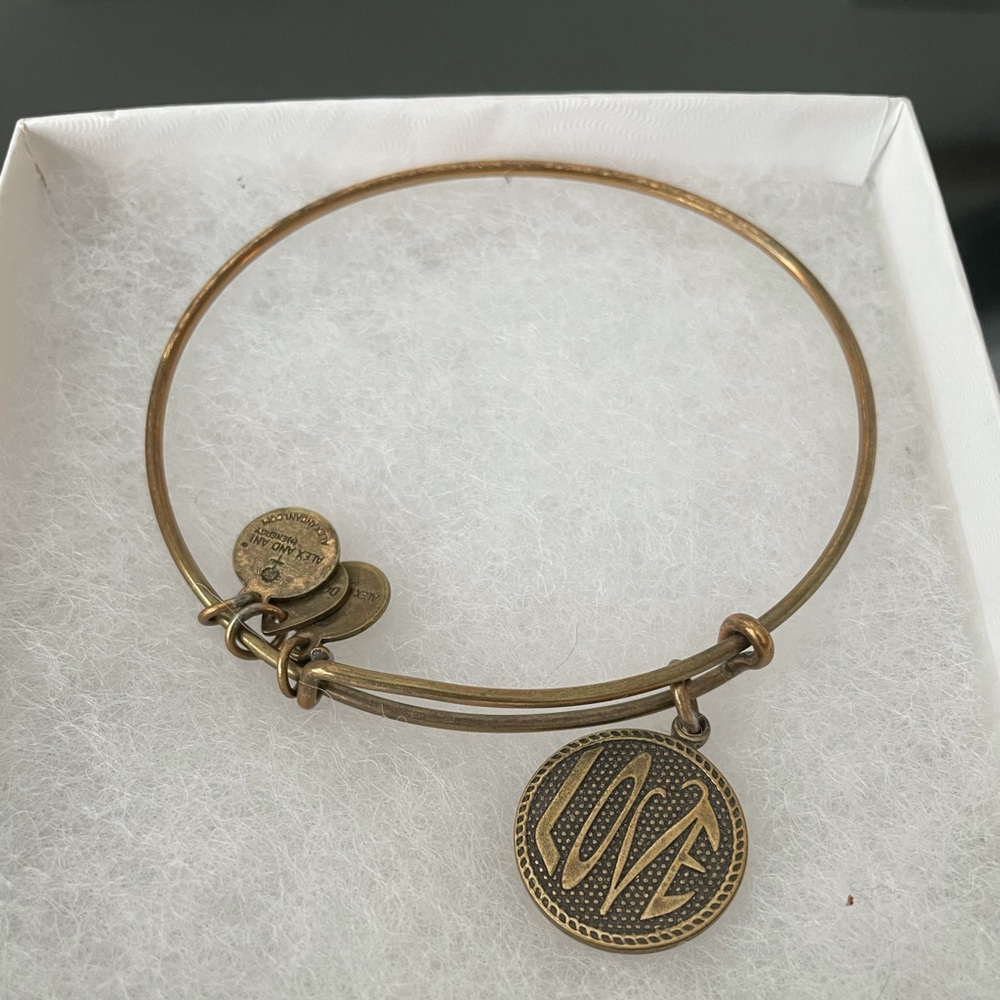 Alex and ani love bracelet
